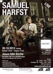 Samuel Harfst live in Essen, Konzert, Essen, Nordrhein-Westfalen