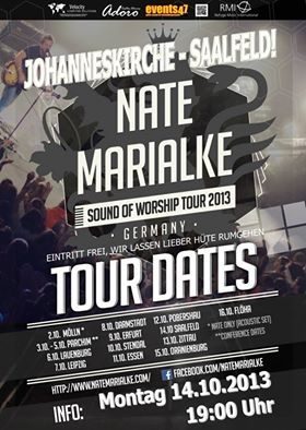 Sound of Worship Tour, Nate Marialke in Saalfeld - Konzert - Jena