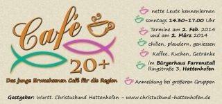 Café 20+   Das junge Erwachsenen Café für die Region, Sonstiges, 73110 Hattenhofen, Baden-Württemberg