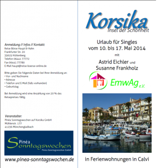 Urlaub für Singles, Freizeit, Calvi/Korsika, Brandenburg