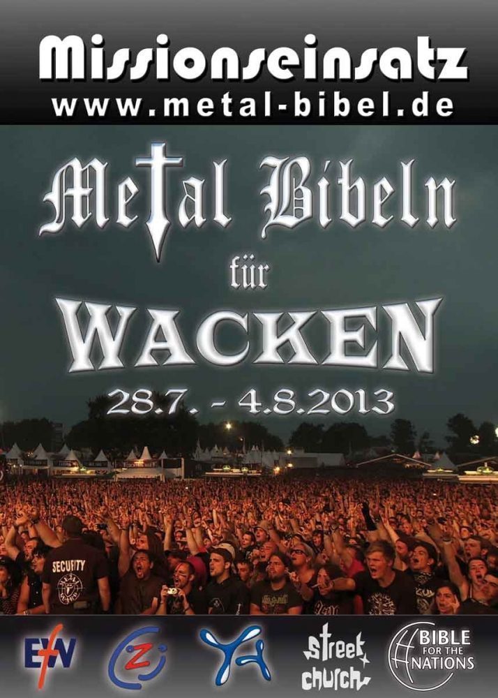 Metal Bibeln für Wacken-Open-Air - Großveranstaltung - Wacken