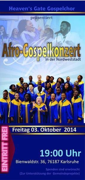 Afro-Gospelkonzert - Konzert - Karlsruhe-Nordweststadt - ACBF