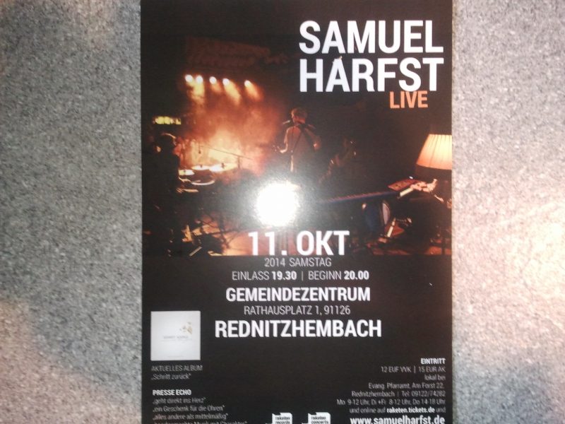 Samuel Harfst LIVE - Konzert - Rednitzhembach