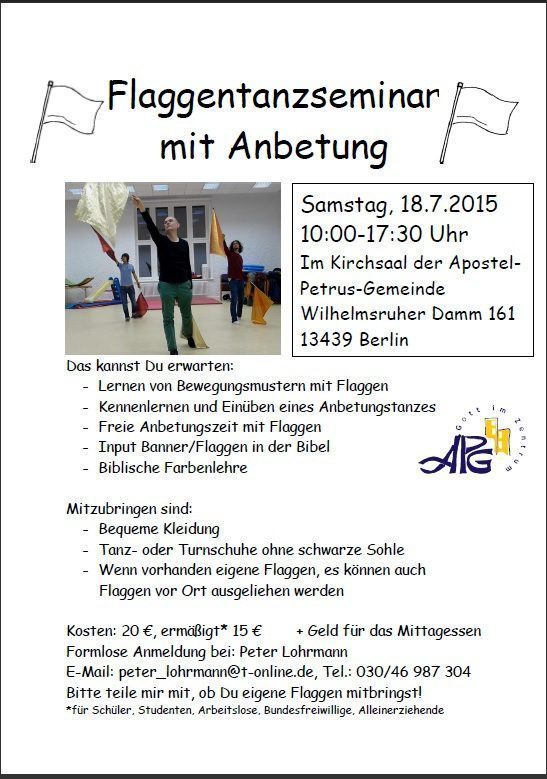 Flaggentanzseminar Berlin mit Anbetung - Kleines oder selbst organisiertes Event - Berlin