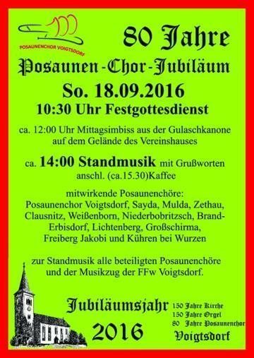 Posaunenchortreffen Voigtsdorf - besonderer Gottesdienst - Voigtsdorf - Böhmisch-Mährische Blasmusik