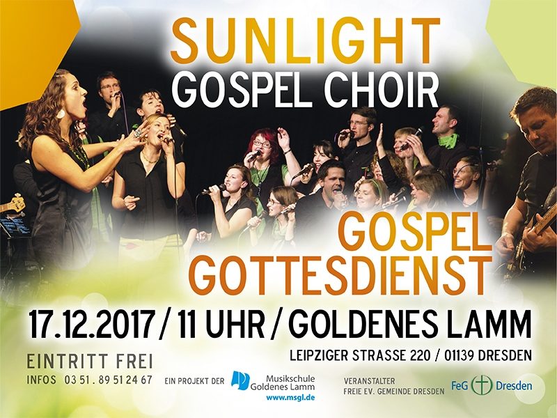Gospelgottesdienst um 11:00 Uhr - Konzert - Dresden