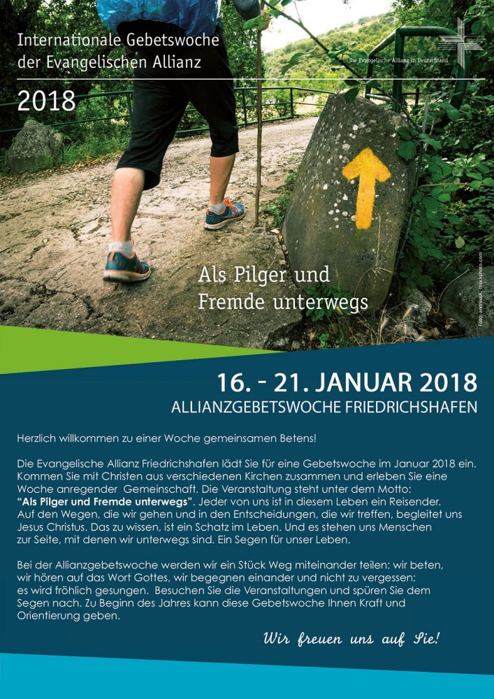 Allianzgebetswoche vom 16. – 21. Januar 2018 - Gebetstreffen - Friedrichshafen