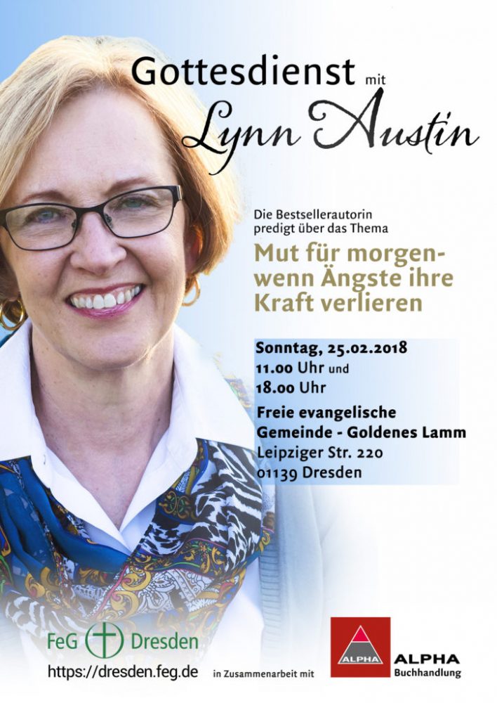 Gottesdienst mit Lynn Austin zu gast bei uns in der FeG DD - besonderer Gottesdienst - Dresden