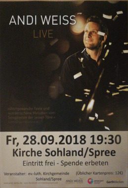 Konzert mit Andi Weiss, Konzert, Sohland an der Spree, Sachsen