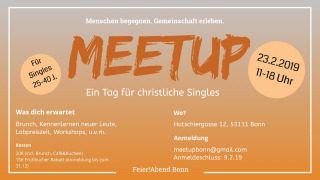 MeetUp (SingelEvent Bonn), Kleines oder selbst organisiertes Event, Bonn, Nordrhein-Westfalen