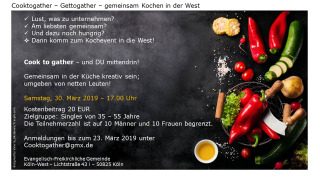 Cook to gather, Kleines oder selbst organisiertes Event, Köln, Nordrhein-Westfalen