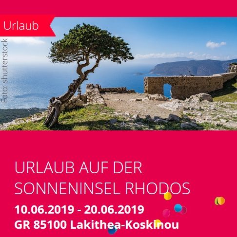 URLAUB AUF DER SONNENINSEL RHODOS - Freizeit - GR - 85100 Lakithea-Koskinou