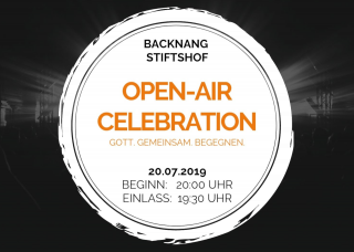 Open-Air Celebration BK, besonderer Gottesdienst, Stiftshof Backnang, Baden-Württemberg