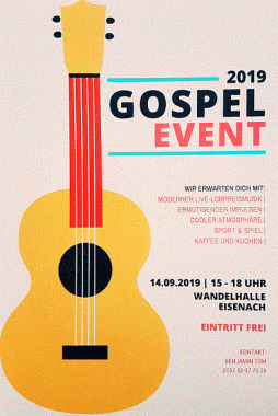 Gospel Event, Kleines oder selbst organisiertes Event, Eisenach, Thüringen