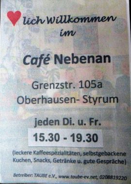 Café nebenan, Kleines oder selbst organisiertes Event, Oberhausen, Nordrhein-Westfalen