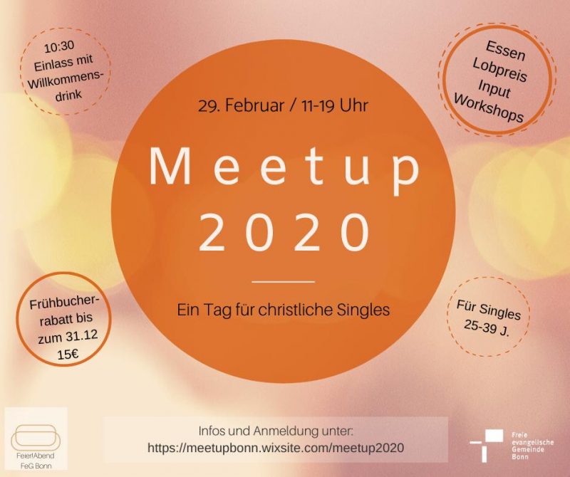 Meet Up! Ein Tag für Christliche Singles! - Gruppenevent - Bonn