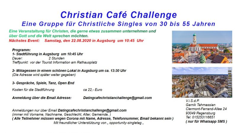 Christian Café Challenge - Gruppenevent - Augsburg