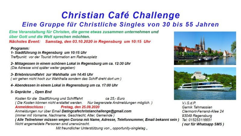 Christian Café Challenge - Gruppenevent - Regensburg