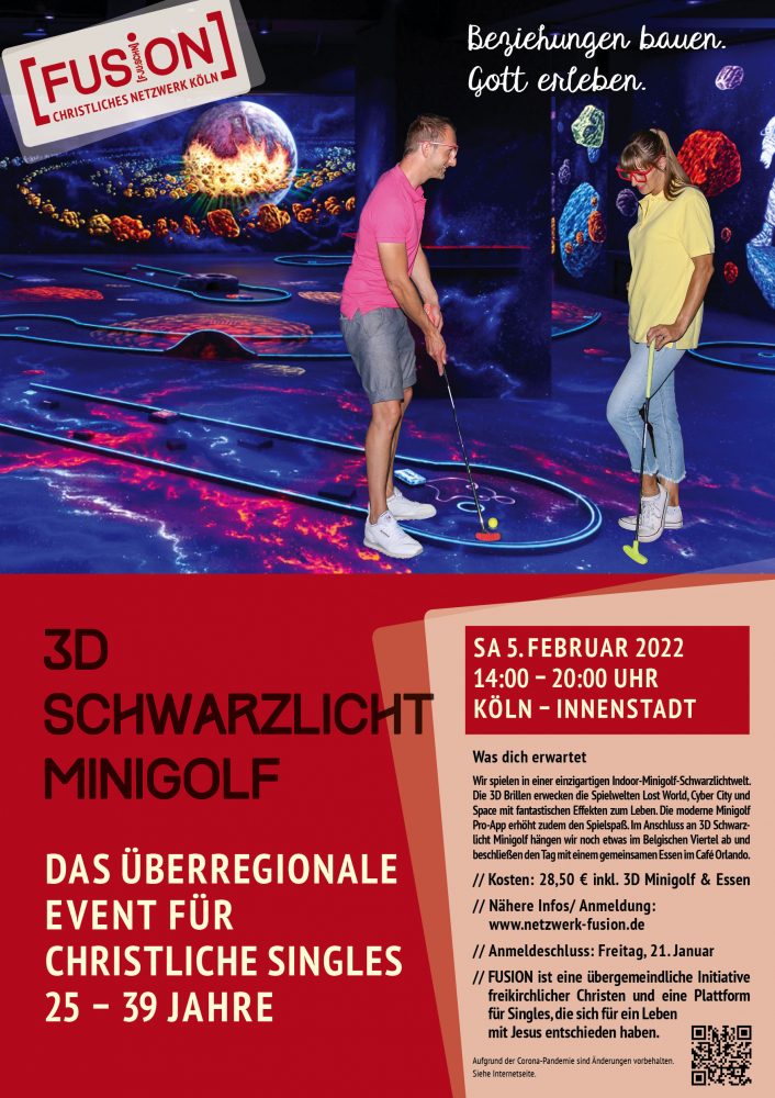 FUSION 3D Schwarzlicht Minigolf (Altersgruppe 25-39 J.) - Sonstiges - Köln