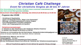 Online Event für christliche Singles ab 20 bis 57 auf ZOOM, Gruppenevent, Online ( ZOOM ), Bayern