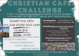 Event für christliche Singles in Ulm mit Stadtführung und Tanzworkshop ab 20 bis 58 Jahren, Gruppenevent, ULM, Baden-Württemberg
