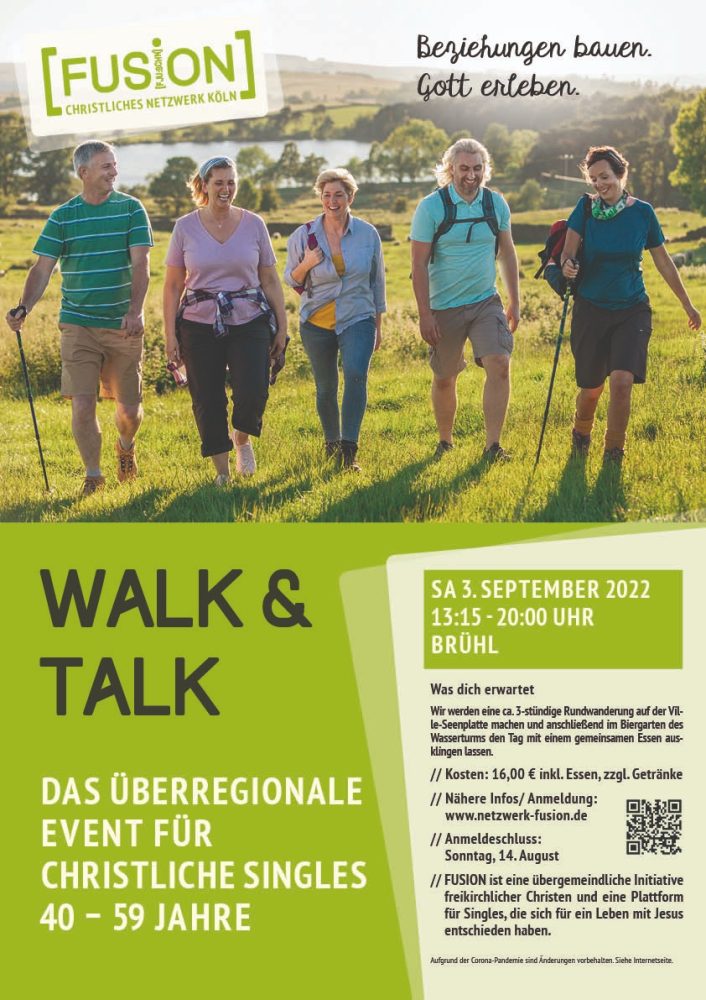 FUSION Walk & Talk  AG 40 – 59 J. - Kleines oder selbst organisiertes Event - Brühl