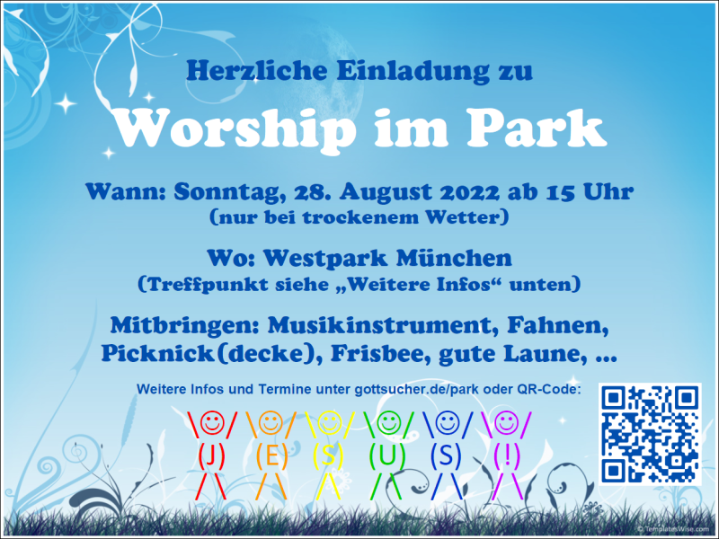Worship im Park - Kleines oder selbst organisiertes Event - München