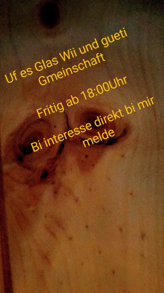 Plättlifriitig - Uf es Glas Wii - Gebetstreffen - Affoltern am Albis Plättlifriitig - Uf es Glas Wii - Gebetstreffen - Affoltern am Albis