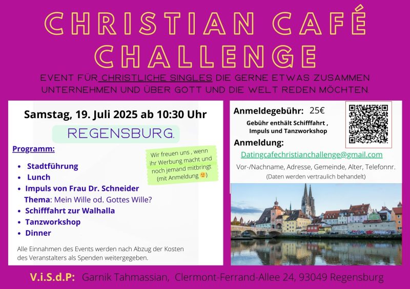 Christian Café Challenge goes to Regensburg - Gruppenevent - Regensburg