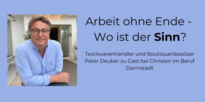 Arbeit ohne Ende - wo ist der Sinn? - Kleines oder selbst organisiertes Event - Darmstadt
