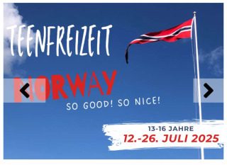 Teen-Freizeit in Norwegen 🇳🇴 vom 12. - 26.07.2025, Freizeit, Biedenkopf, Hessen