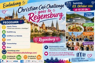 Christian Café Challenge goes to Regensburg am Samstag, den 03. Oktober 26, Gruppenevent, Regensburg, Bayern