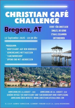 Christian Café Challenge goes to Bregenz ( AT ) am Samstag, den 12. September 26, Gruppenevent, Bregenz, Vorarlberg
